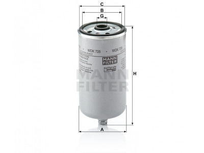 WDK725 - Palivový filter MANN