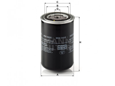 WDK940/5 - Palivový filter MANN