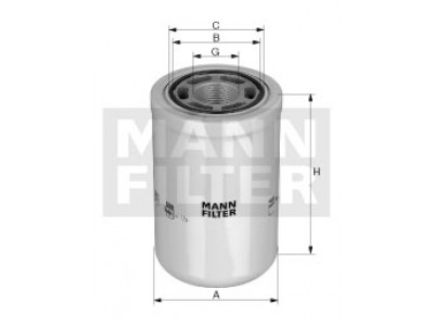 WH1262 - Palivový filter MANN