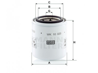 WK10020 - Palivový filter MANN