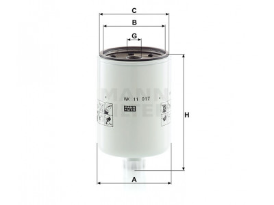 WK11017 - Palivový filter MANN