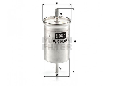 WK5003 - Palivový filter MANN