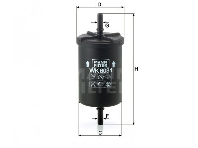 WK6031 - Palivový filter MANN