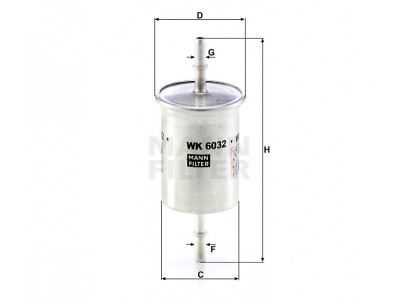 WK6032 - Palivový filter MANN