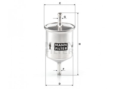 WK66 - Palivový filter MANN