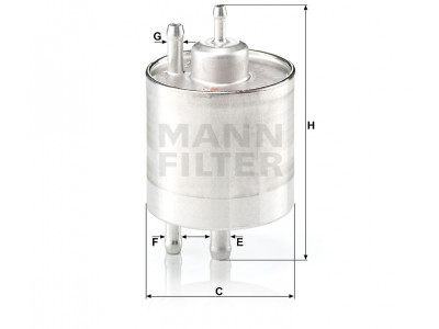 WK711/1 - Palivový filter MANN