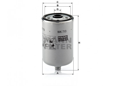 WK713 - Palivový filter MANN