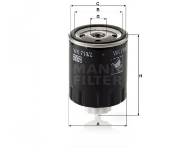 WK718/2 - Palivový filter MANN