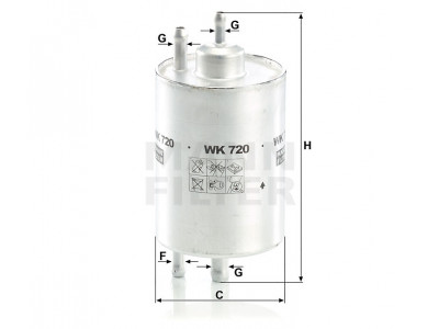 WK720 - Palivový filter MANN