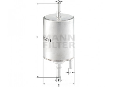WK720/3 - Palivový filter MANN