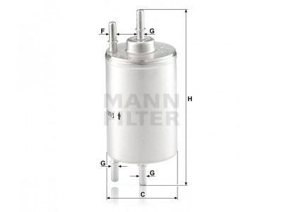 WK720/5 - Palivový filter MANN