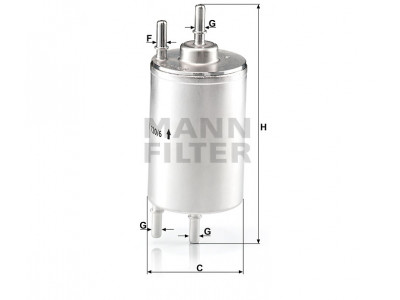 WK720/6 - Palivový filter MANN