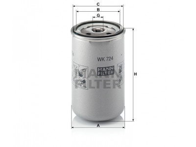 WK724 - Palivový filter MANN