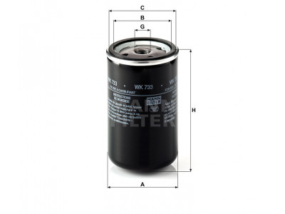 WK733 - Palivový filter MANN