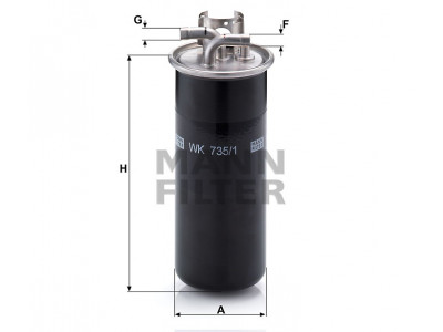 WK735/1 - Palivový filter MANN