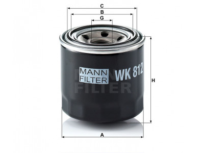 WK812 - Palivový filter MANN