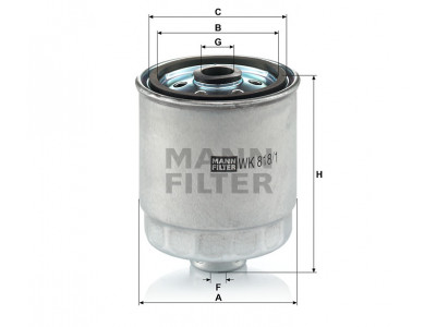 WK818/1 - Palivový filter MANN