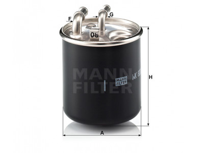 WK820/2x - Palivový filter MANN