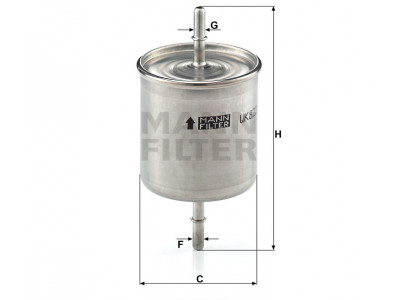 WK822/2 - Palivový filter MANN