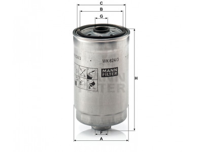 WK824/3 - Palivový filter MANN