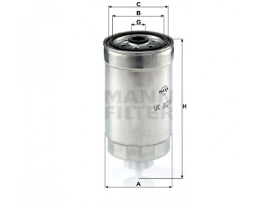 WK842/8 - Palivový filter MANN