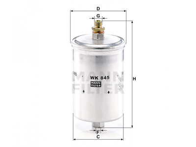 WK845 - Palivový filter MANN