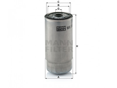 WK845/7 - Palivový filter MANN