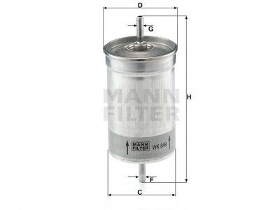 WK849 - Palivový filter MANN