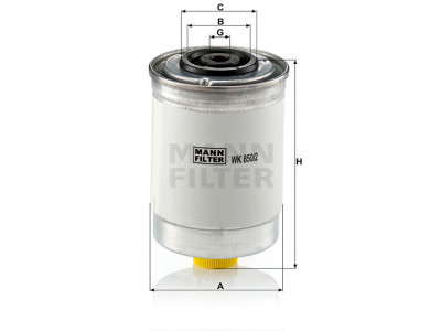 WK850/2 - Palivový filter MANN