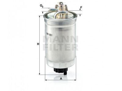 WK851 - Palivový filter MANN