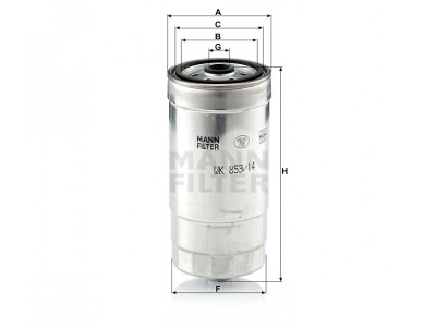 WK853/14 - Palivový filter MANN