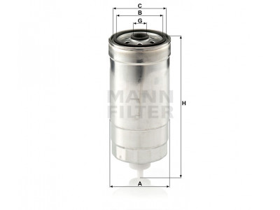 WK853/8 - Palivový filter MANN
