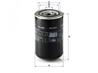 WK940/2 - Palivový filter MANN