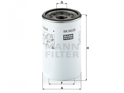 WK940/38x - Palivový filter MANN