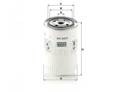 WK940/5 - Palivový filter MANN