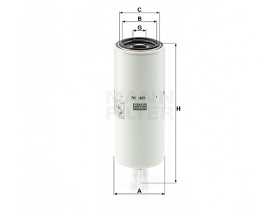 WK965x - Palivový filter MANN