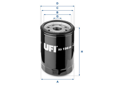 23.196.00 - Olejový filter UFI