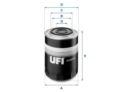 23.303.00 - Olejový filter UFI