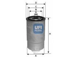 24.350.02 - Palivový filter UFI