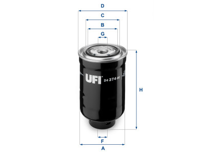24.374.00 - Palivový filter UFI