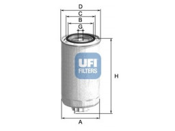 24.500.00 - Palivový filter UFI