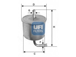 31.540.00 - Palivový filter UFI