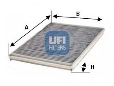 54.102.00 - Kabínový filter UFI (s aktívnym uhlím)