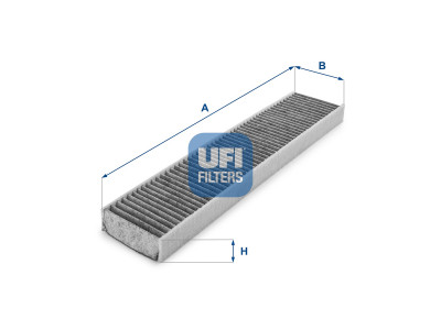 54.119.00 - Kabínový filter UFI (s aktívnym uhlím)