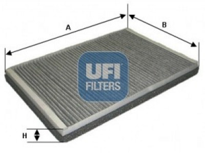 54.123.00 - Kabínový filter UFI (s aktívnym uhlím)