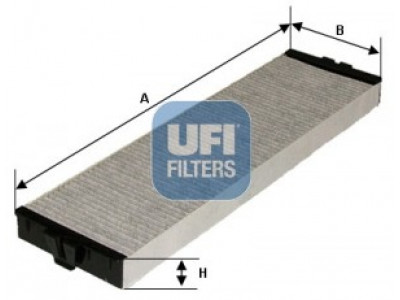 54.157.00 - Kabínový filter UFI (s aktívnym uhlím)