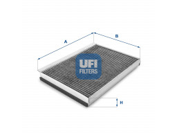 54.161.00 - Kabínový filter UFI (s aktívnym uhlím)
