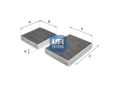 54.164.00 - Kabínový filter UFI (s aktívnym uhlím)