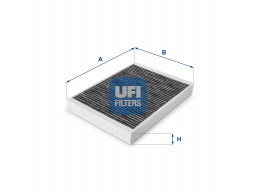 54.166.00 - Kabínový filter UFI (s aktívnym uhlím)