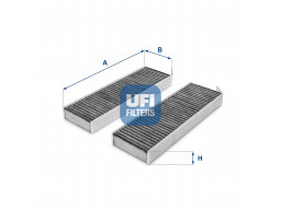 54.172.00 - Kabínový filter UFI (s aktívnym uhlím)